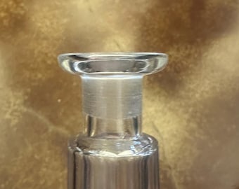 Absinthe bottle with stopper, faceted glass, Victorian