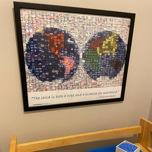 World Map Montessori Photo Mosaic