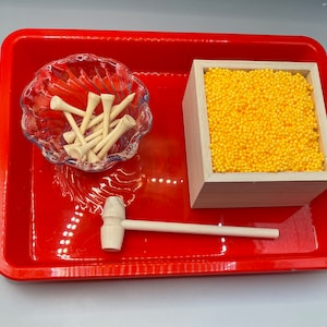 Montessori Hammering Lesson/Activity