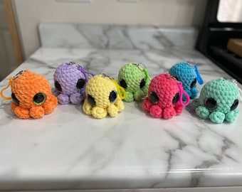 Mini Octopus Keychain