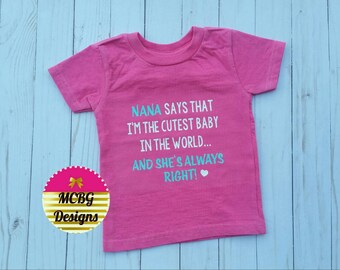Nana Baby Clothes Etsy