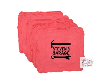 Personalized gifts 3 pack Mechanics Shop rags•Mens Gifts•Car Gifts•Mechanics Gifts•Grandpa Gifts•Mens Christmas Gifts•Fathers Day Gifts