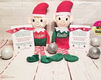 Personalized Christmas Elf Doll • Kids Stocking Stuffer, First Christmas Gift