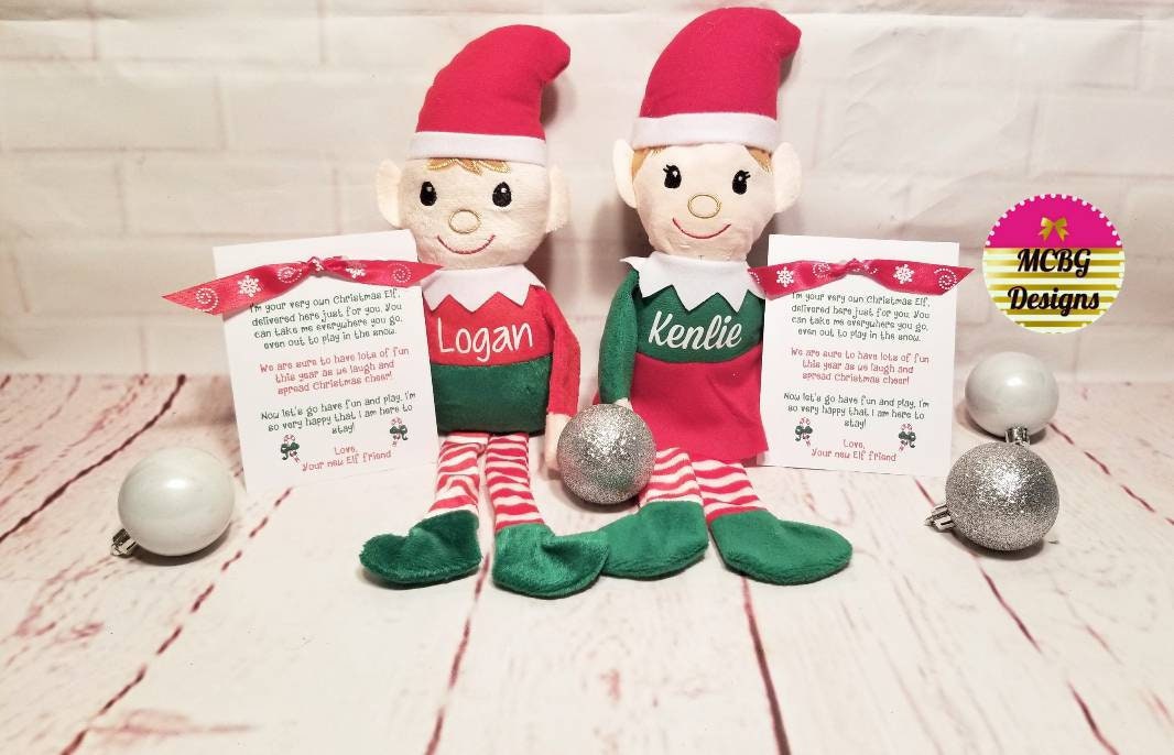 Personalized Christmas Elf Doll • Kids Stocking Stuffer, First ...