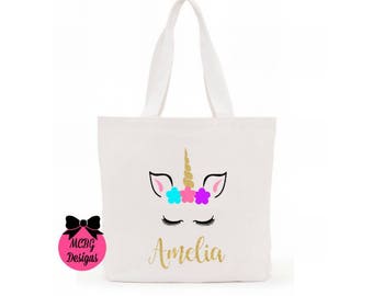 Unicorn Bag•Unicorn Purses•Unicorn Gifts•Canvas Tote Bag•Unicorn Birthday•Unicorn Halloween Candy Bags•Ballet