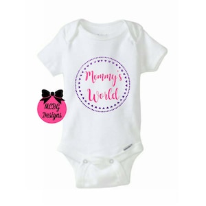 Mamas Welt Baby Shirt•Süße Baby Mädchen Outfits•Baby Shower Geschenke•Coming Home Baby Outfit•Neugeborene Baby Kleidung•Gender Reveal