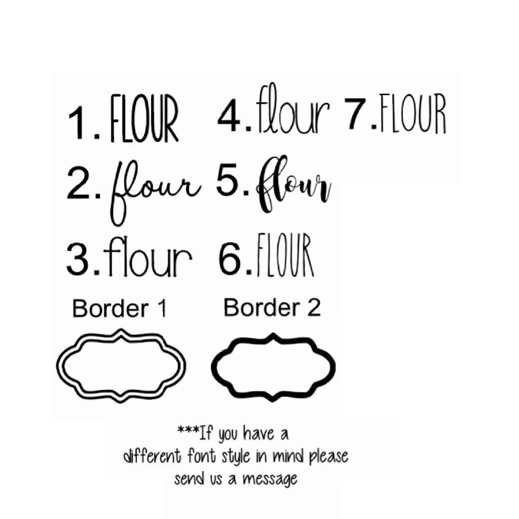 Canister Label Vinyl Decalsset of 3southern Kitchen Etsy