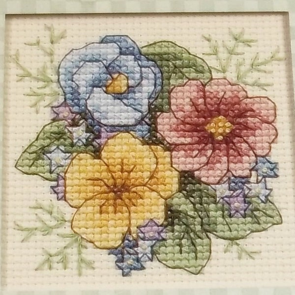 Pansies Counted Cross Stitch Kit