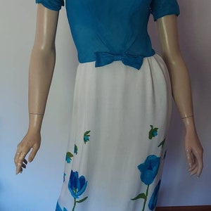 Vintage 60s/70s LORRIE DEB/tMaxi Dress/Small/Dressy Prom Wedding Bridesmaid/1960 Mad Men/Spring