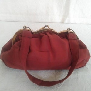 Vintage 30s/40s  Purse/Brown~ Gold/1940 1930 Rockabilly Swing/Evening Holiday Party Wedding/ Fall Spring