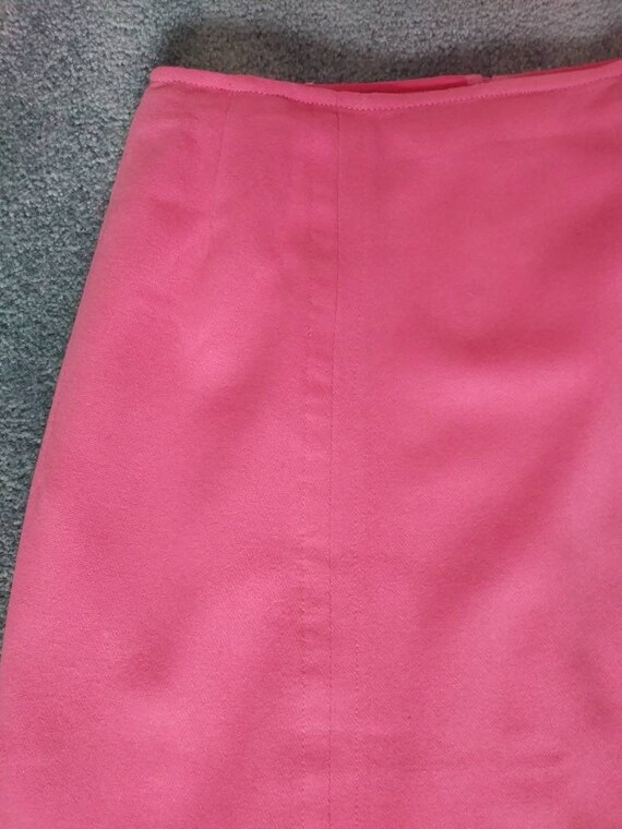 PINK Vintage 50s/60s Wool Skirt/1950 Rockabilly P… - image 4