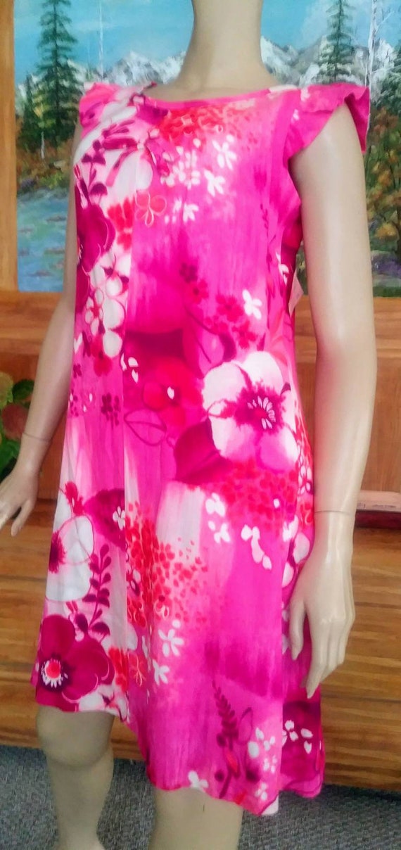 Vtg. 60s/70s Hawaiian Dress/"Island Casuals" Waiki