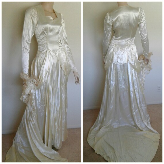 40s wedding dress