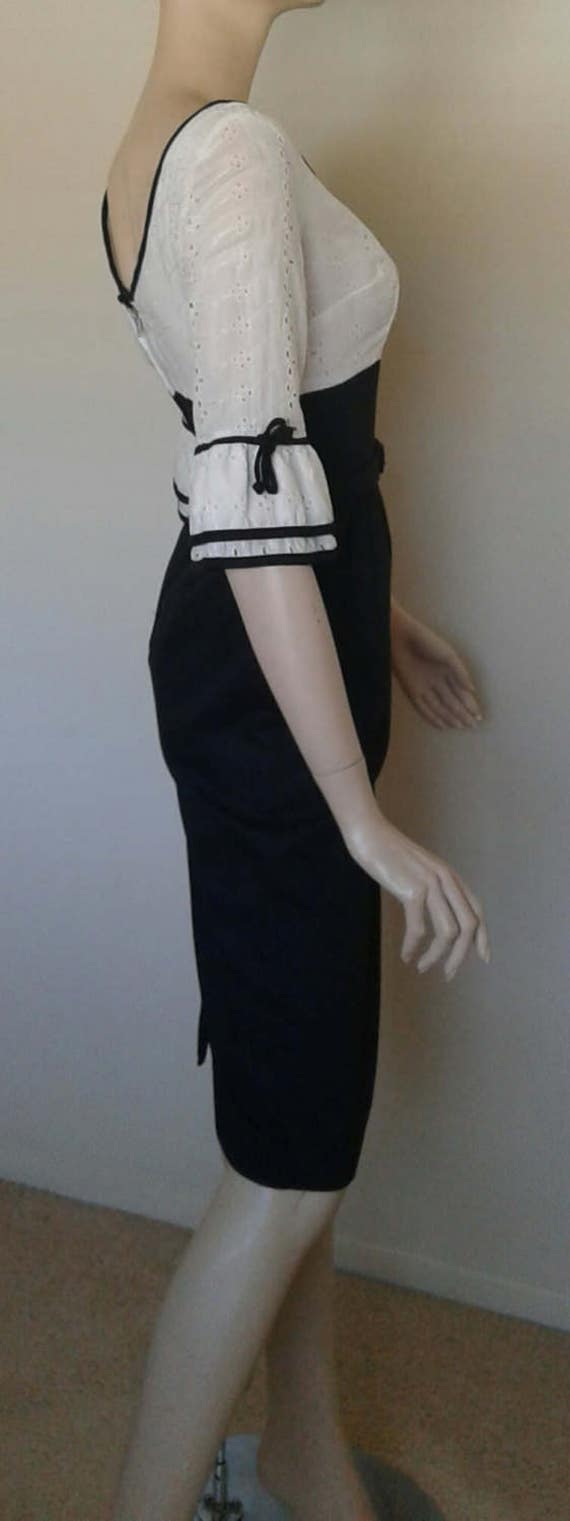 Vintage Wiggle 50s/60s Dress VLV 1950 Rockabilly … - image 2