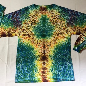 Adult large unisex tie dye long sleeve shirt