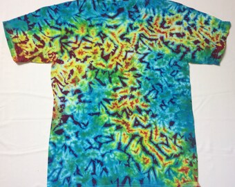 Camisa tie dye unisex para adultos pequeños