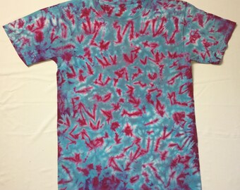 Camisa tie dye unisex para adultos pequeños