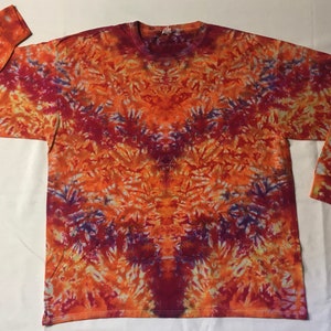 2xl adult unisex tie dye long sleeve shirt