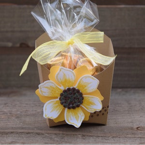 Sunflower Party Favor, Sunflower Wedding, Sunflower Party Decor, Sunflower Baby Shower, Sunflowers, Sunflower Fry Box, Bridal Shower Decor