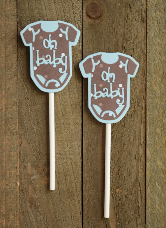 Baby Cupcake Toppers Baby Shower Cupcake Toppers Baby Boy | Etsy