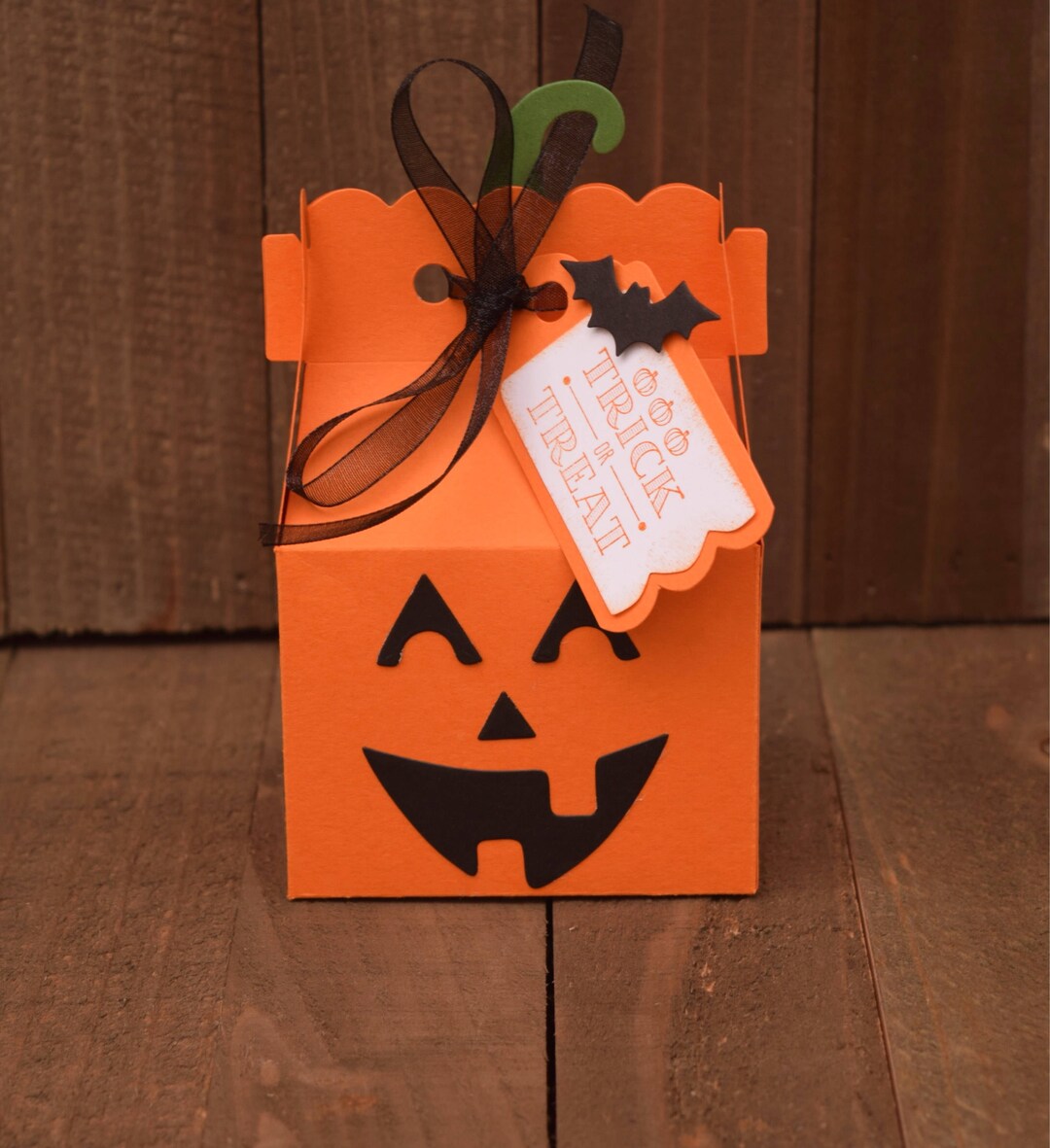 Halloween Treat Box, Jackolantern Treat Box, Halloween Party Favors
