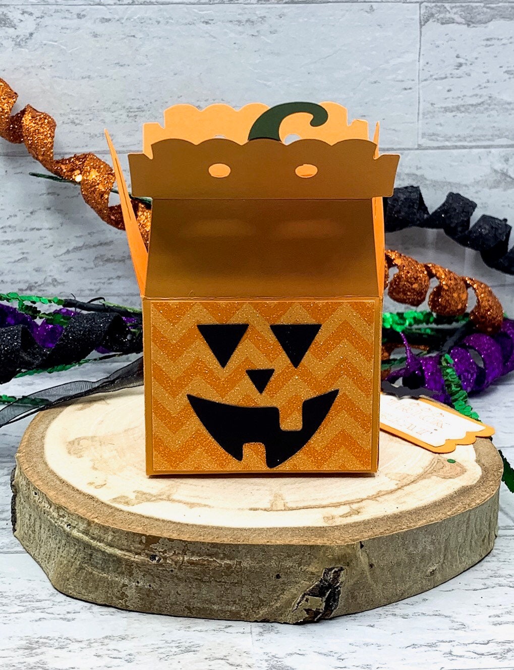 Jack-O-Lantern Treat Box Halloween Treat Box Halloween Party | Etsy