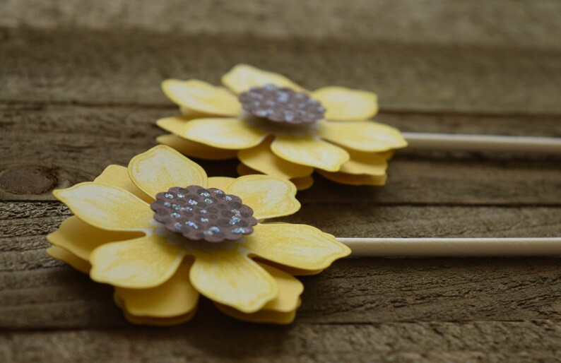 Sunflower Cupcake Toppers Sunflower Birthday Cupcakes Etsy