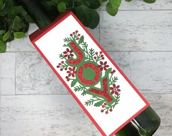 Christmas Hostess Gift, Wine Bottle Label, Christmas Gift For Hostess, Wine Tag, Christmas Wine Label, Holiday Wine Tag, Christmas Gift Tag