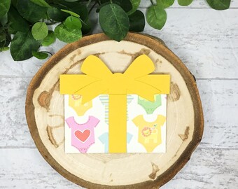 Bodysuit Gift Card Holder, Gift Card Holder For Baby Shower, Gender Neutral Baby Gift Card Holder, Baby Card, Gift Card Holder