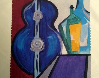 Original Kunstwerk - Brillenputztuch