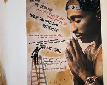 That's Just the Way It Is  (18x24 Unframed Canvas Mixed Media)