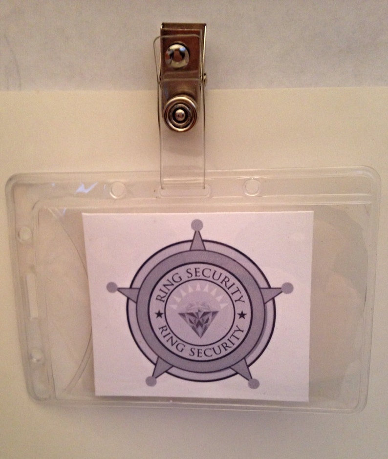 Ring Security Briefcase Badge and Sunglass Set silver Etsy