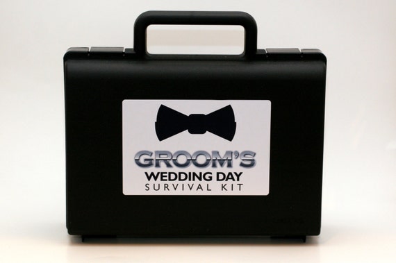 Diy Groom S Wedding Day Survival Emergency Kit Case Etsy