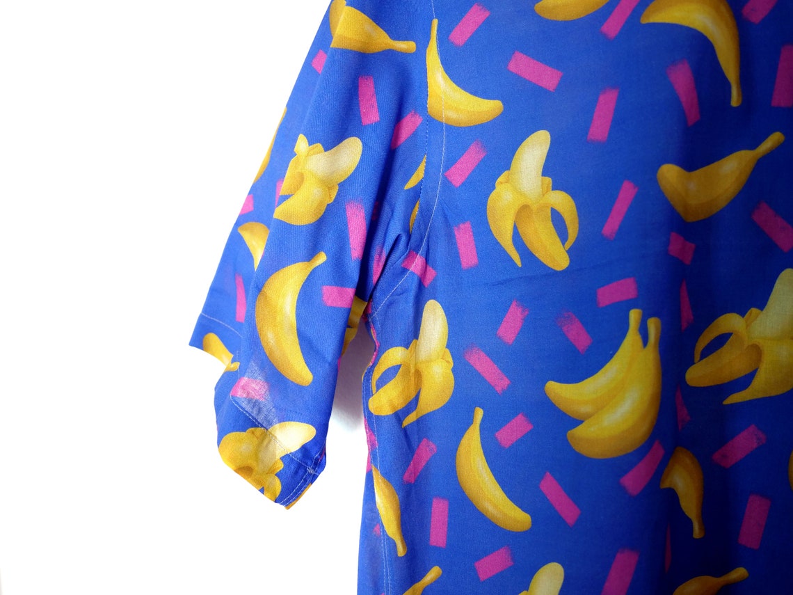 Banana Shirt Unisex Shirt Clothing Women Men Button up Etsy