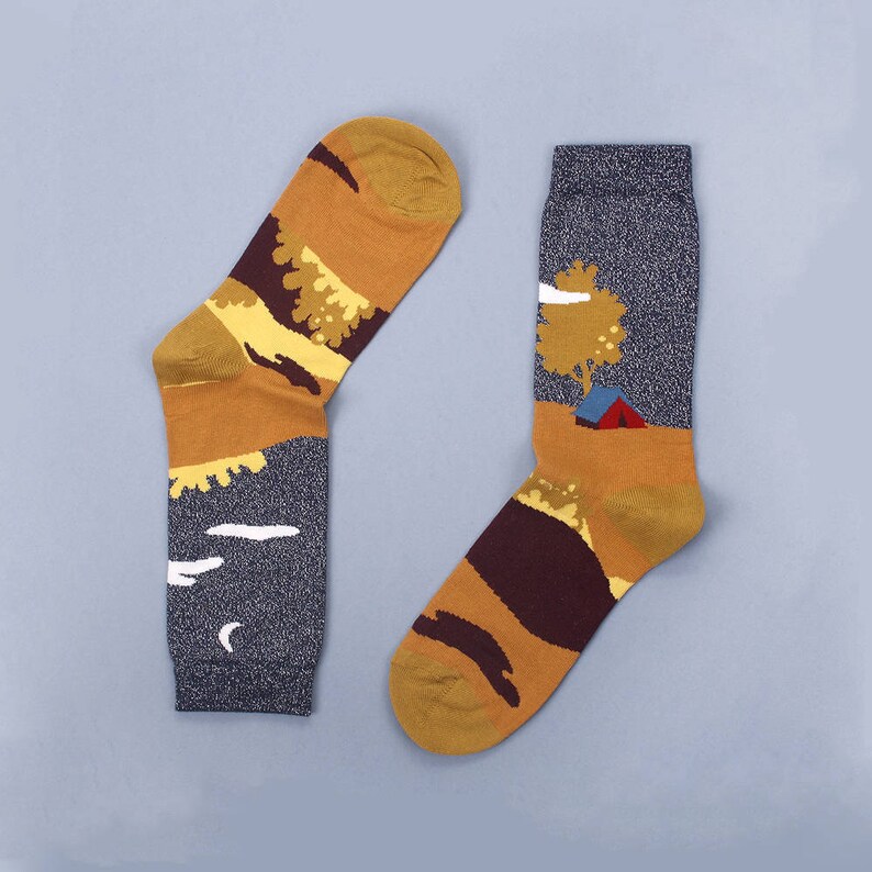 Camping Socks Camp Gifts Camper Camp Vibes Socks Womens Etsy