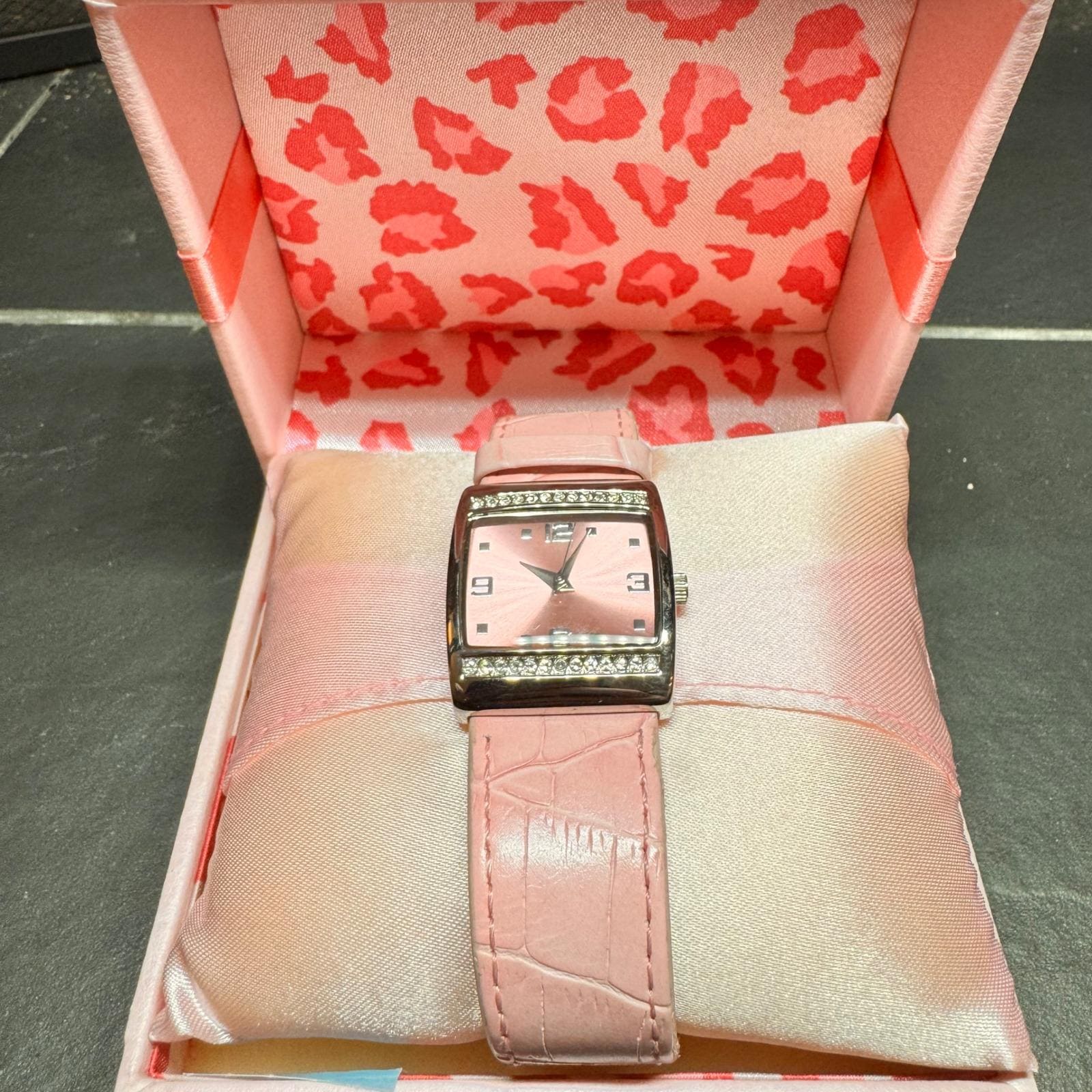 Mary Kay Watch Pink Rhinestones‎ Square Silver Promotional 2000s Y2K Working Mary Kay Watch - Etsy Canada main image 2