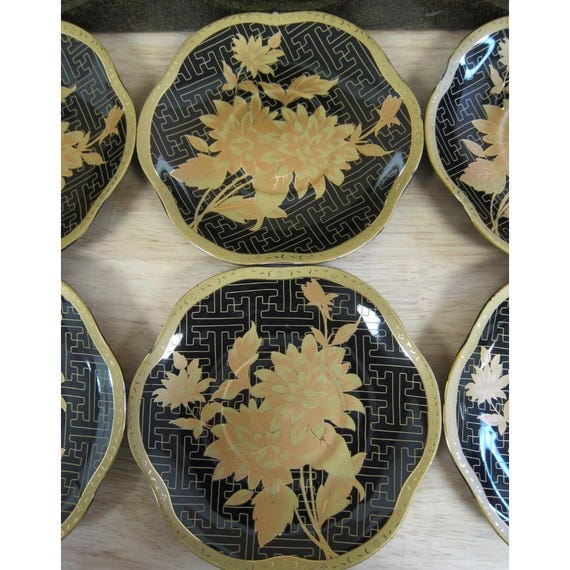 Yamasen Gold Collection Fine Porcelain 24ct Gold Plated Tea Set
