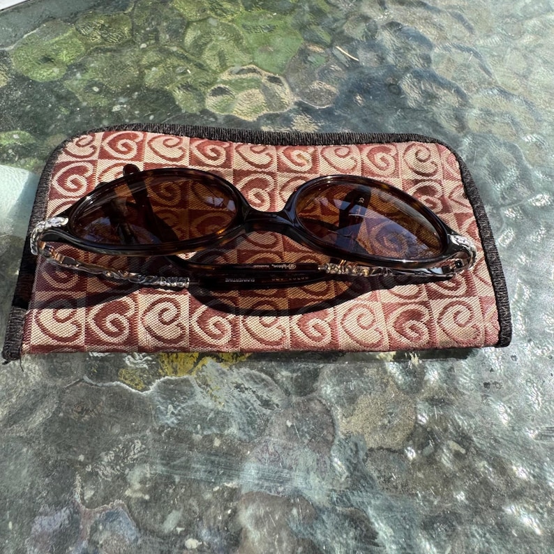 Brighton Summertime Sunglasses Tortoise Shell Silver Scroll Floral Oval SG393-32 image 11