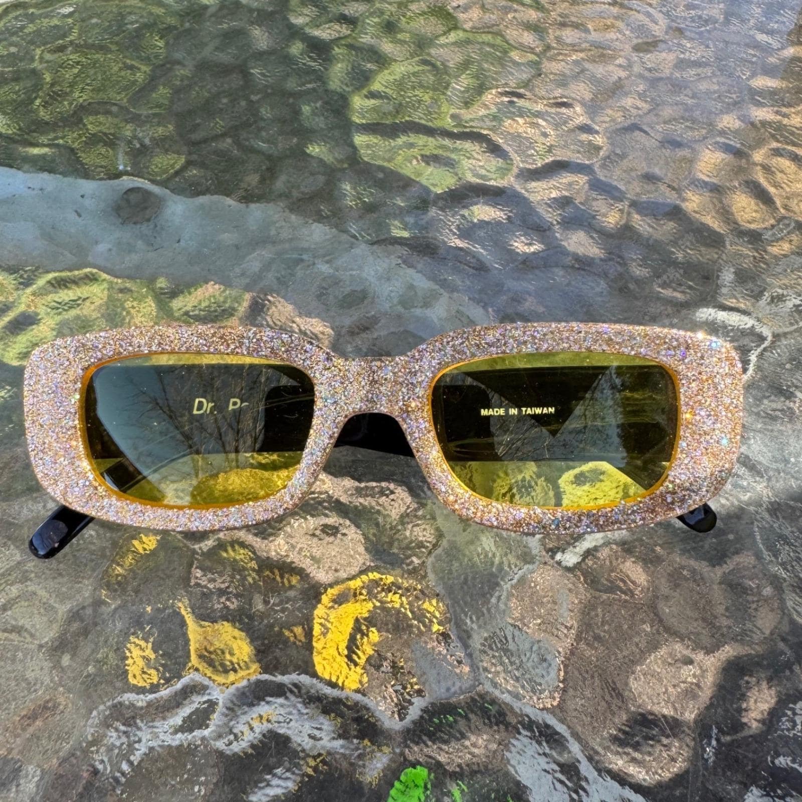 Yellow Tint Sunglasses Y2k - Etsy