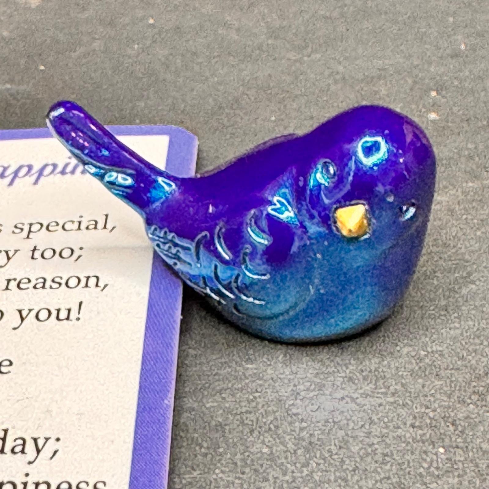 New Vtg Trinket Ganz Bluebird of Happiness Charm A S Waldrop