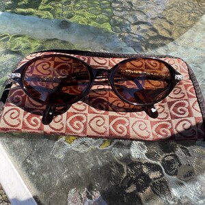 Brighton Summertime Sunglasses Tortoise Shell Silver Scroll Floral Oval SG393-32 image 2
