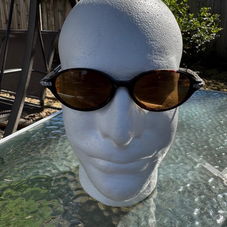 Brighton Summertime Sunglasses Tortoise Shell Silver Scroll Floral Oval SG393-32 image 3