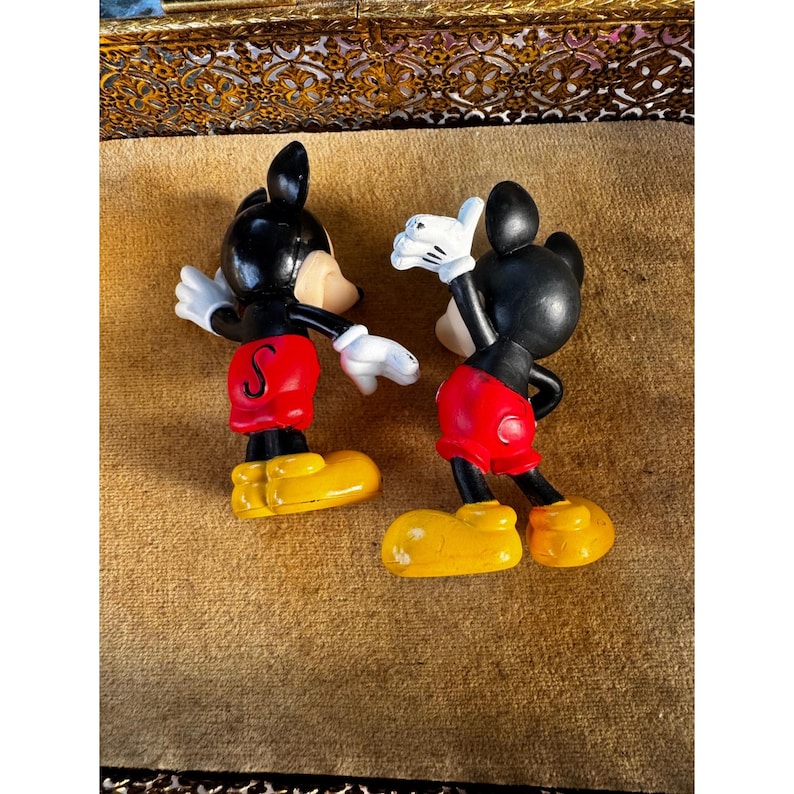 Figuras de PVC vintage de Mickey Mouse, Walt Disney Productions, década de 1980 imagen 4