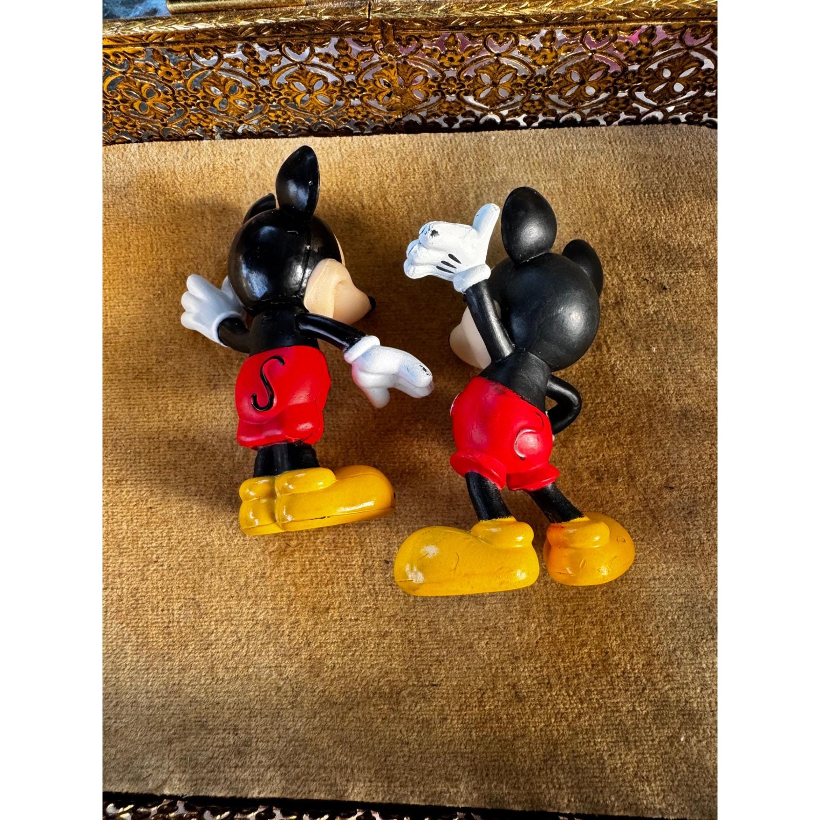 ヴィンテージ ミッキーマウス PVC フィギュア ペア ウォルト