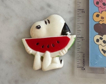 Vintage Snoopy Magnet Watermelon United Feature Syndicate 1958 Decor