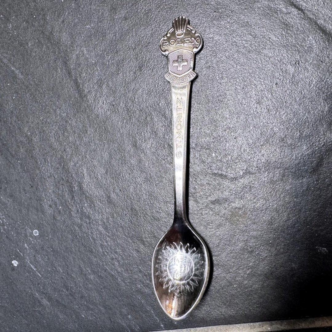 Rolex Bucherer St. Moritz Souvenir Spoon Silver Tone Collector