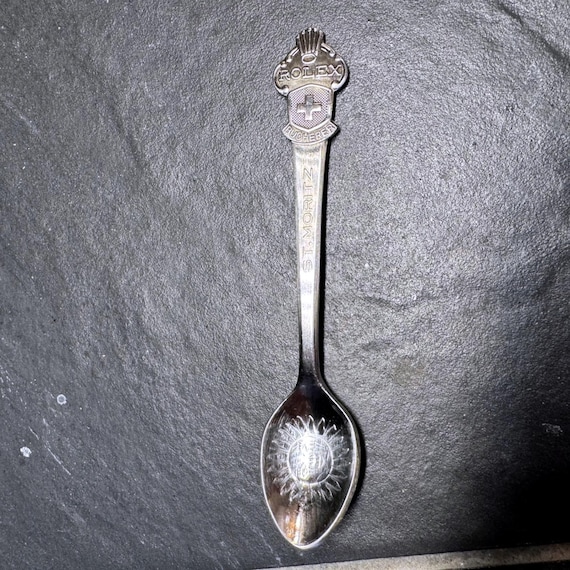 *Boomerang*　Rolex spoons Rolex Bucherer St. Moritz Souvenir Spoon Silver Tone Collector