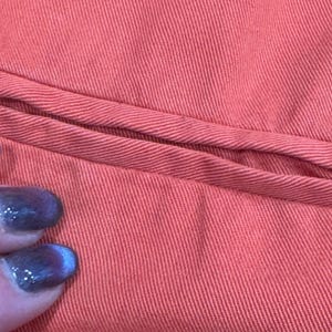 Chaleco de cuello chal drapeado de Tencel naranja de Cartonnier Anthropologie, talla grande, estilo bohemio. imagen 7