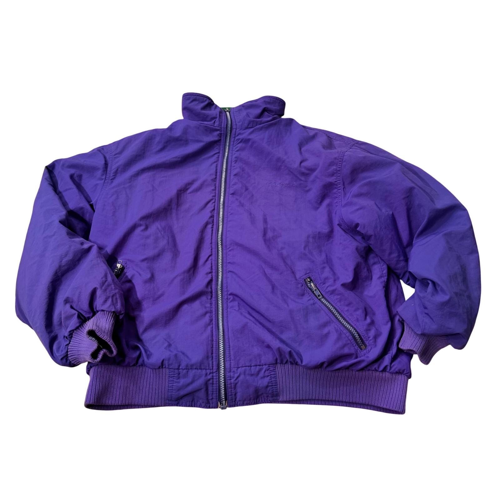 90s Vintage Eddie Bauer Windfoil Jacket Purple Polartec Fleece