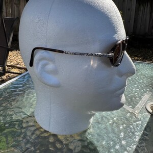 Brighton Summertime Sunglasses Tortoise Shell Silver Scroll Floral Oval SG393-32 image 9